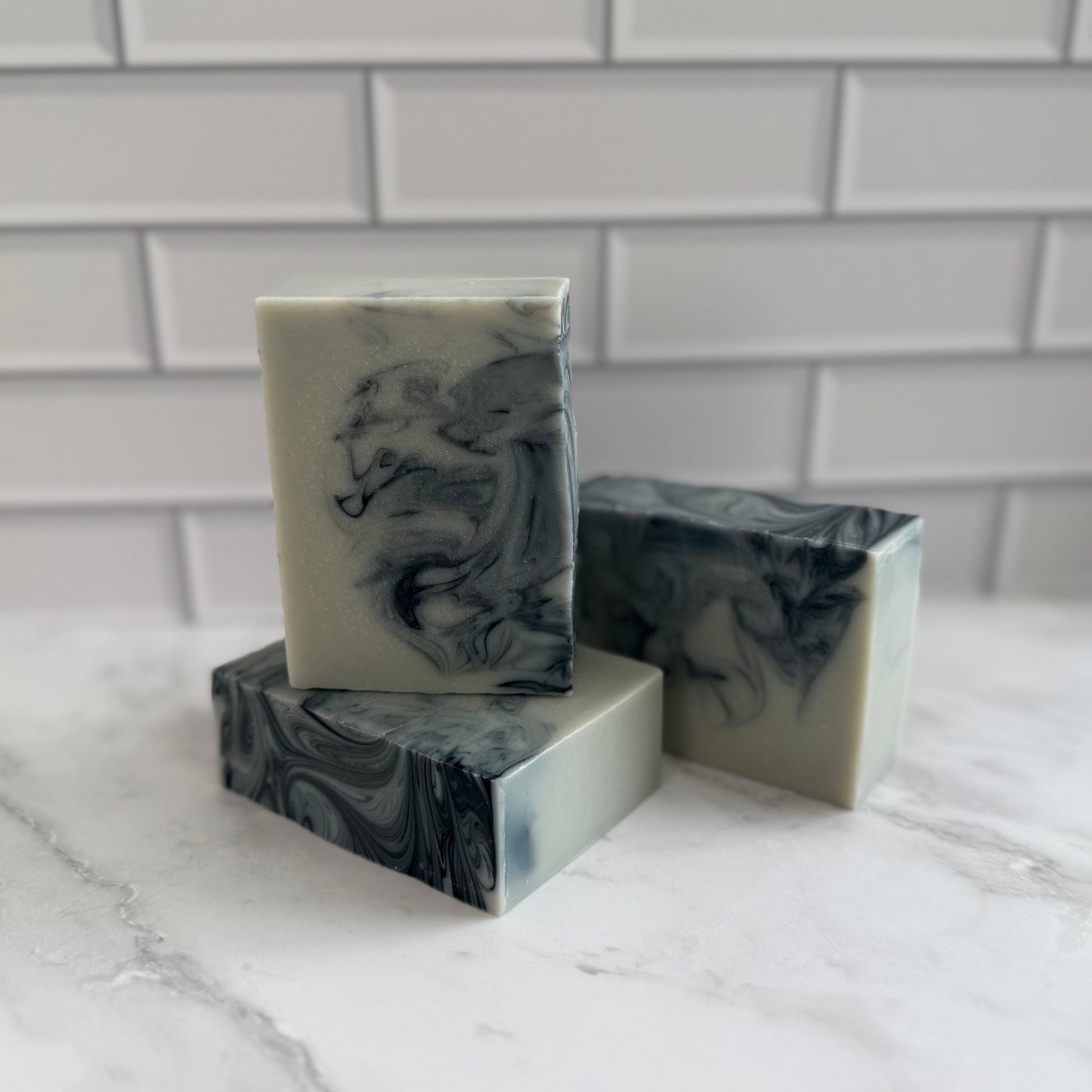 SLATE handmade unscented soap by LATHER